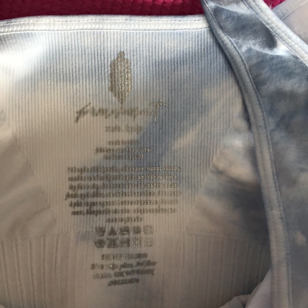 17. Free People Movement Good Karma Tie-Dye Bra - Aurora Blue - Picture 3 of 11
